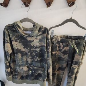 Old Navy Camouflage Hoodie and Joggers Set